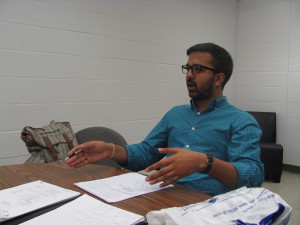 Photo by Brandon Jordan Raj Meheshwari sat down with The Knight News editors to discuss his plans for Queens College.